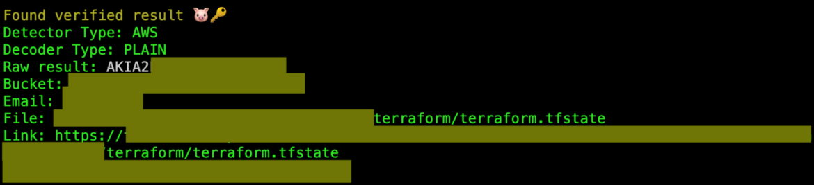 Terraform s3 bucket leak credentials