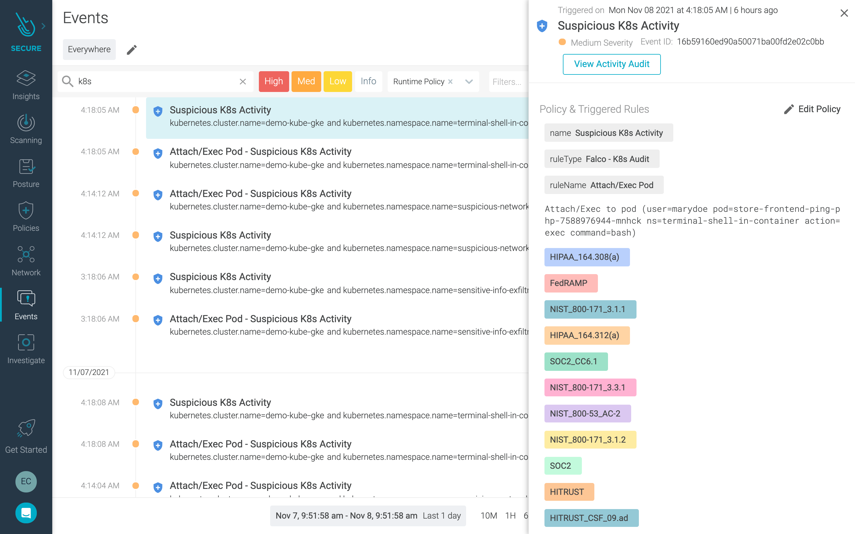 GKE Autopilot runtime policy